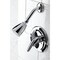 Kingston Brass Shower Faucet, Polished Chrome, Wall Mount KB531LSO - alternate 4